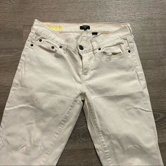 J. Crew Sz 27 White Toothpick Skinny Jeans - Picture 3 of 8